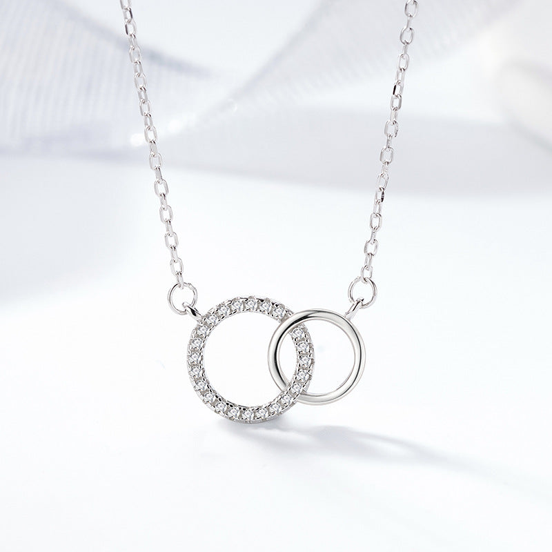Interlocking Necklace For Mom - Custom Name On Message Card - furevermama