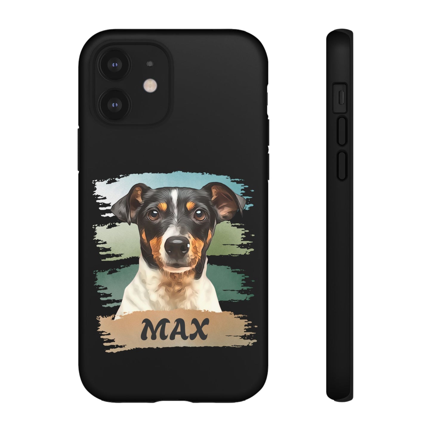 Custom Pet Portrait Phone Case, Green Brush Edition - furevermama
