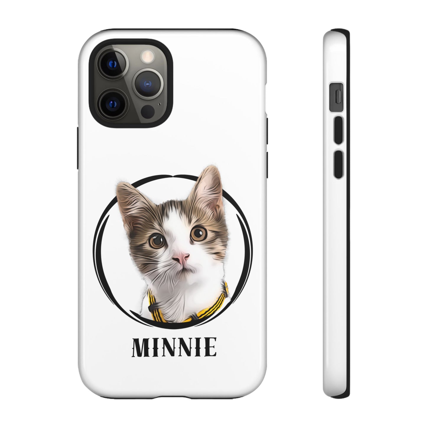 Custom Pet Portrait In Circle Phone Case - furevermama