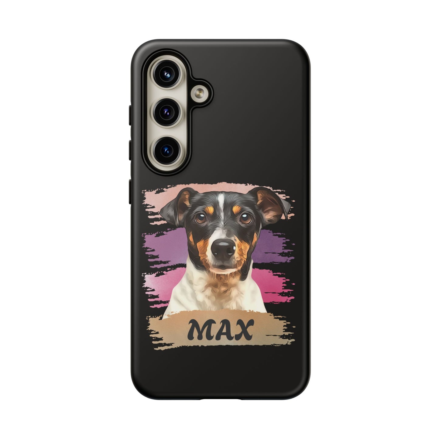 Custom Pet Portrait Phone Case, Pink Brush Edition - furevermama