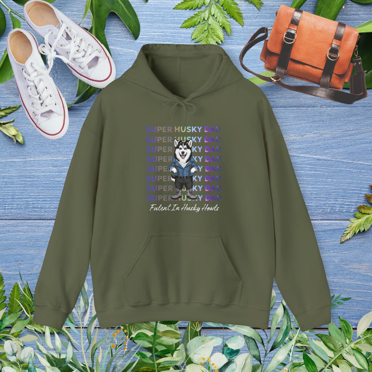 Super Husky Dad Hoodie - furevermama