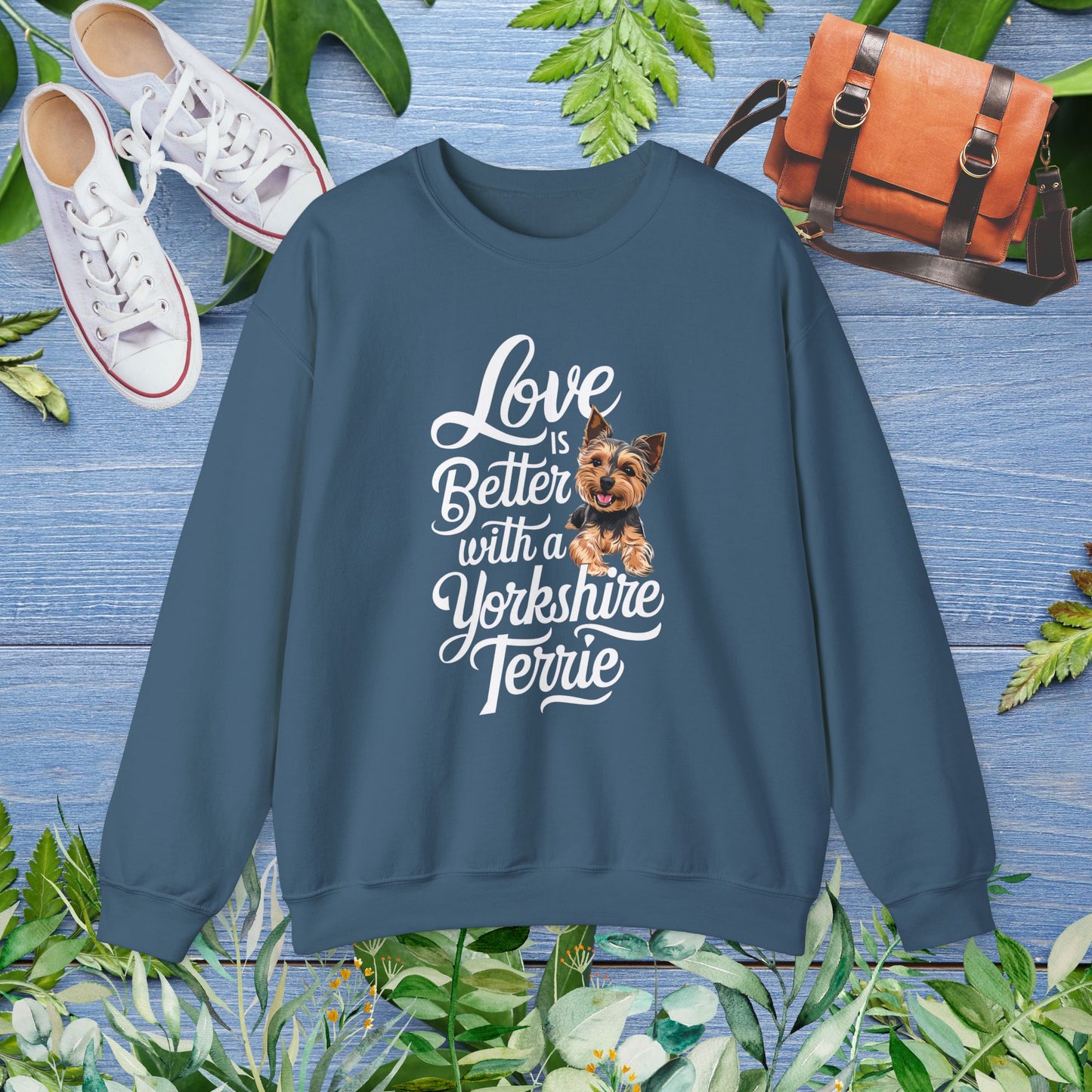 Life Is Better With A Terrie Yorkshire Unisex Sweatshirt - furevermama