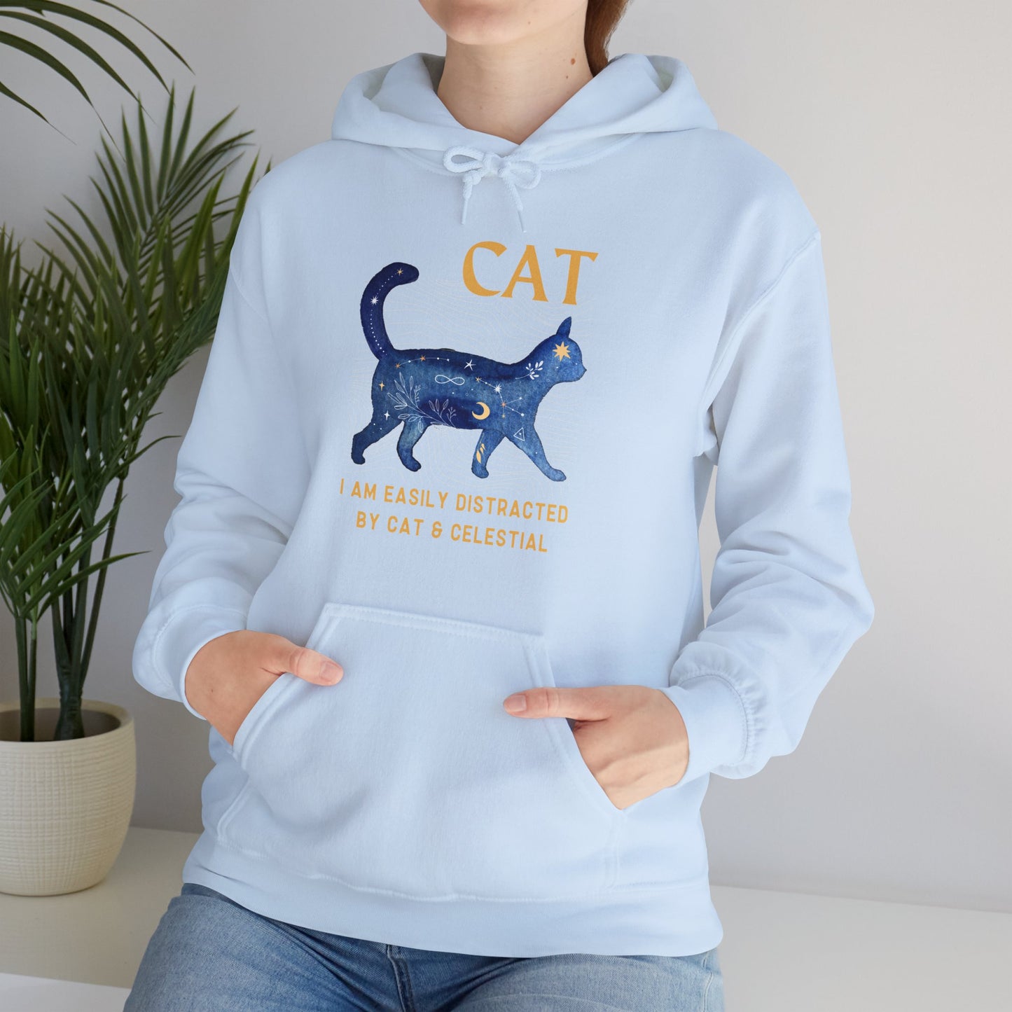Cat and Celestial Unisex Hoodie - furevermama