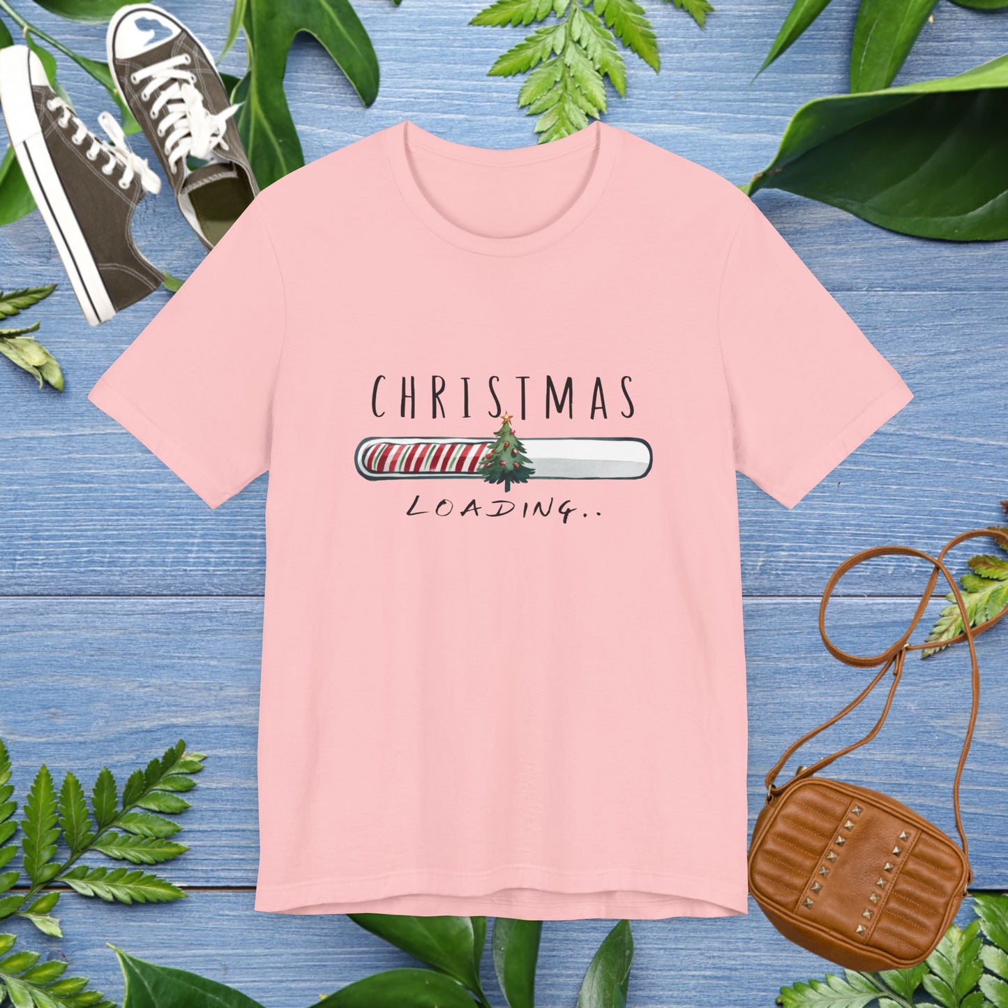 Christmas Is Loading Short Sleeve T-Shirt - furevermama