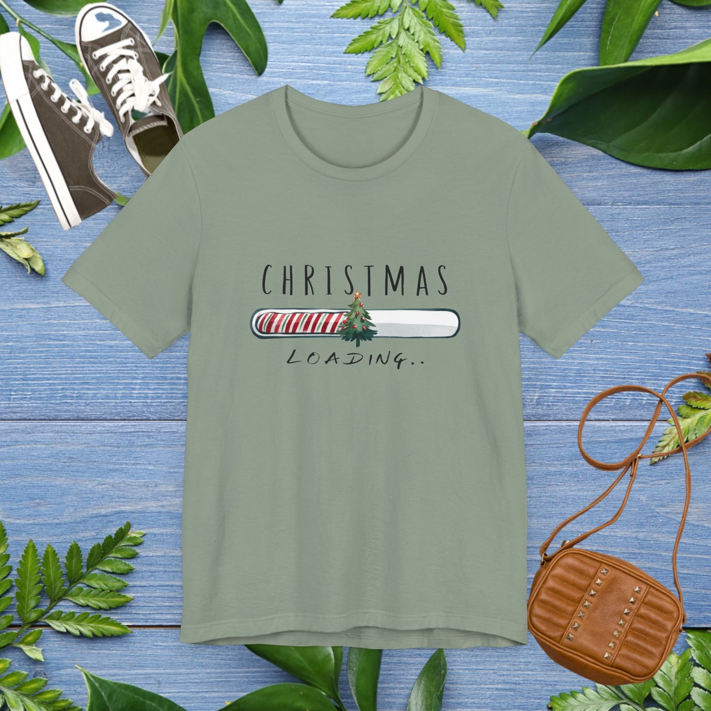 Christmas Is Loading Short Sleeve T-Shirt - furevermama