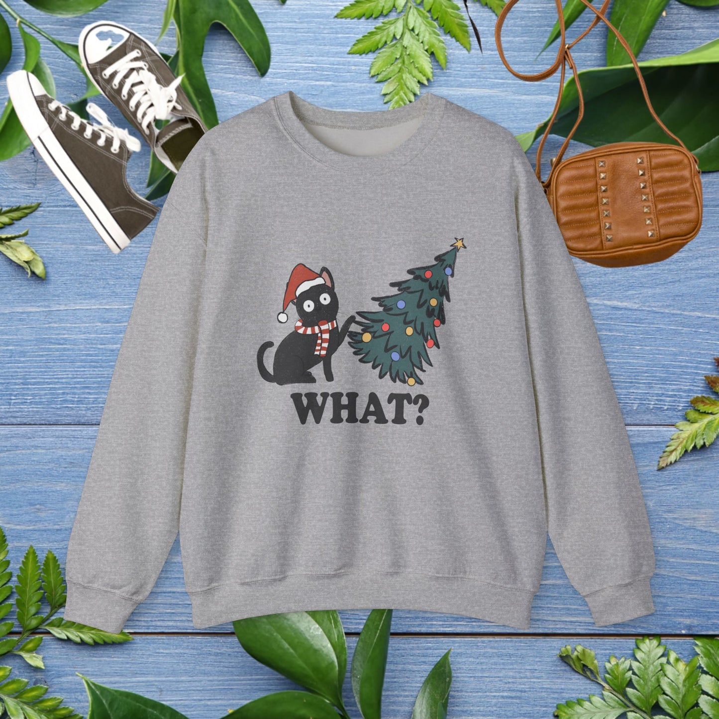 Naughty Cat Christmas Unisex Sweatshirt - furevermama