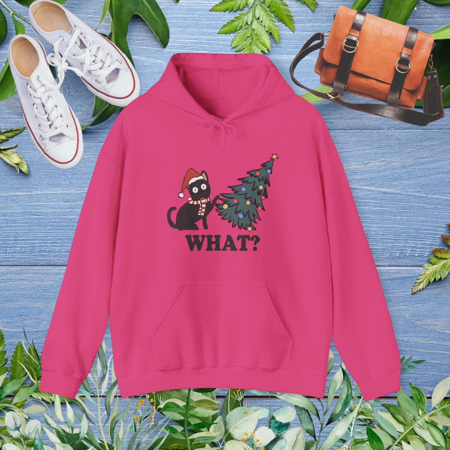 Naughty Cat Christmas Hoodie - furevermama