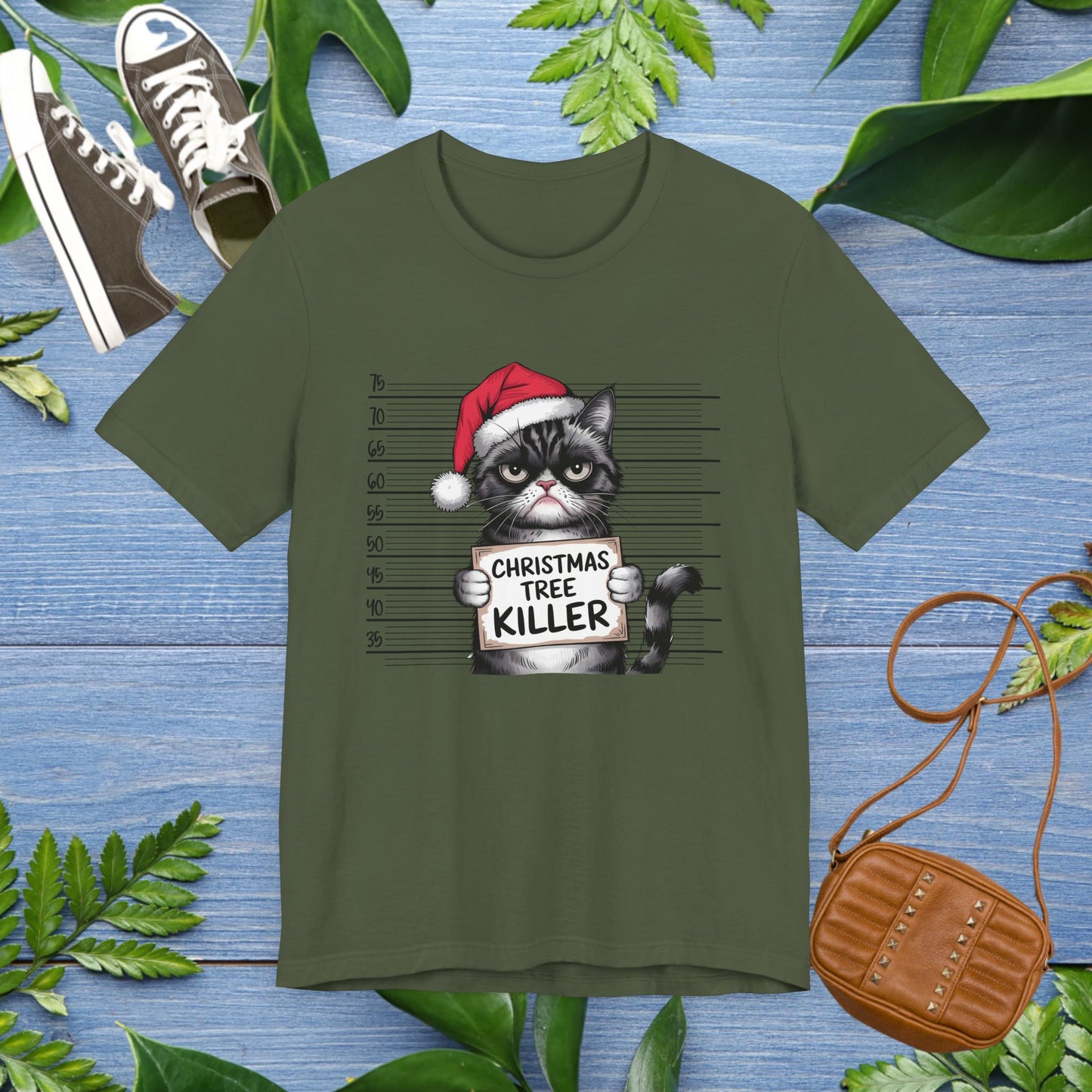 Christmas Tree Killer, Cat Graphic T-Shirt - furevermama