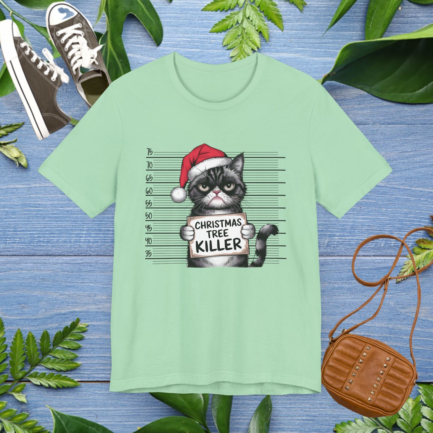 Christmas Tree Killer, Cat Graphic T-Shirt - furevermama