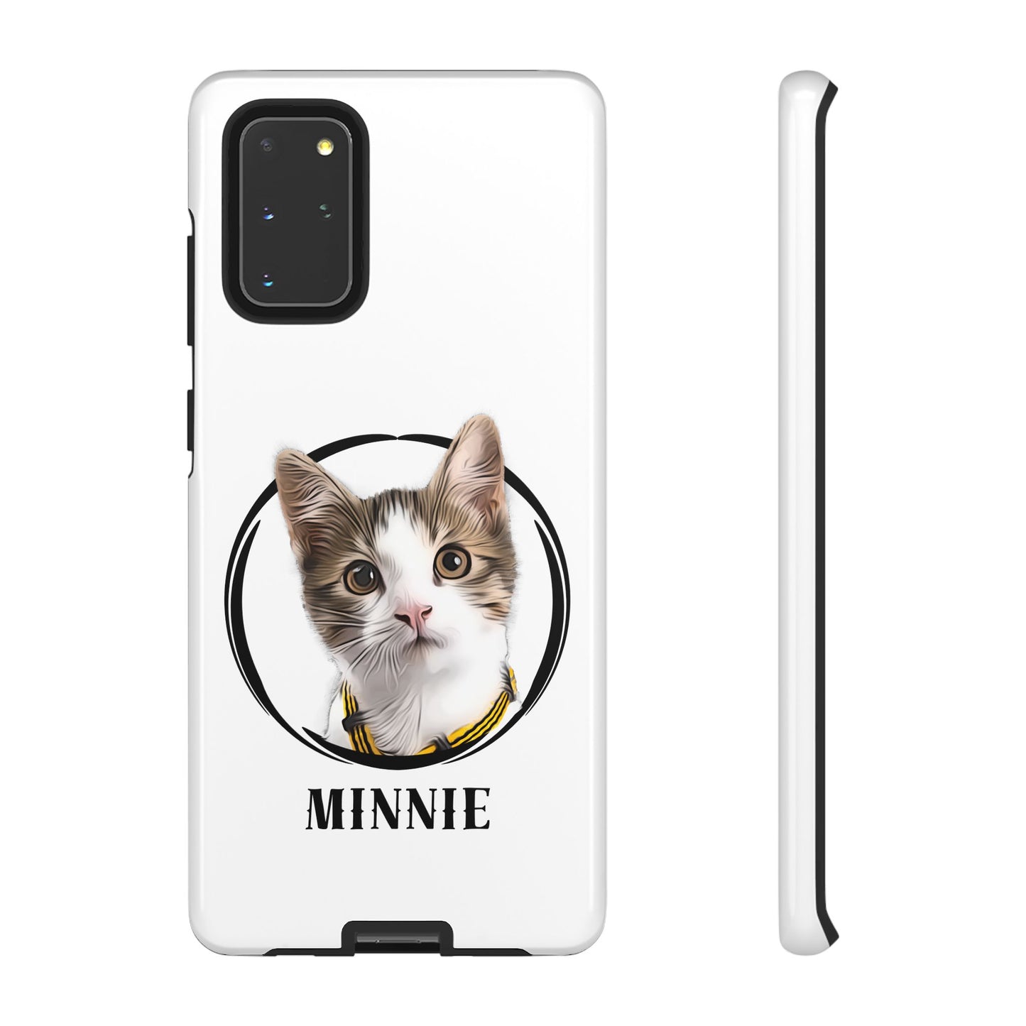 Custom Pet Portrait In Circle Phone Case - furevermama