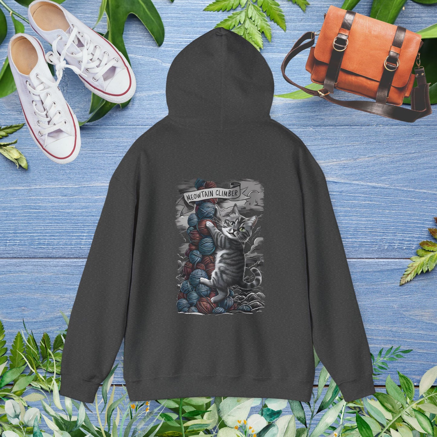 Meowtain Climber Unisex Hoodie (Double-Sided) - furevermama