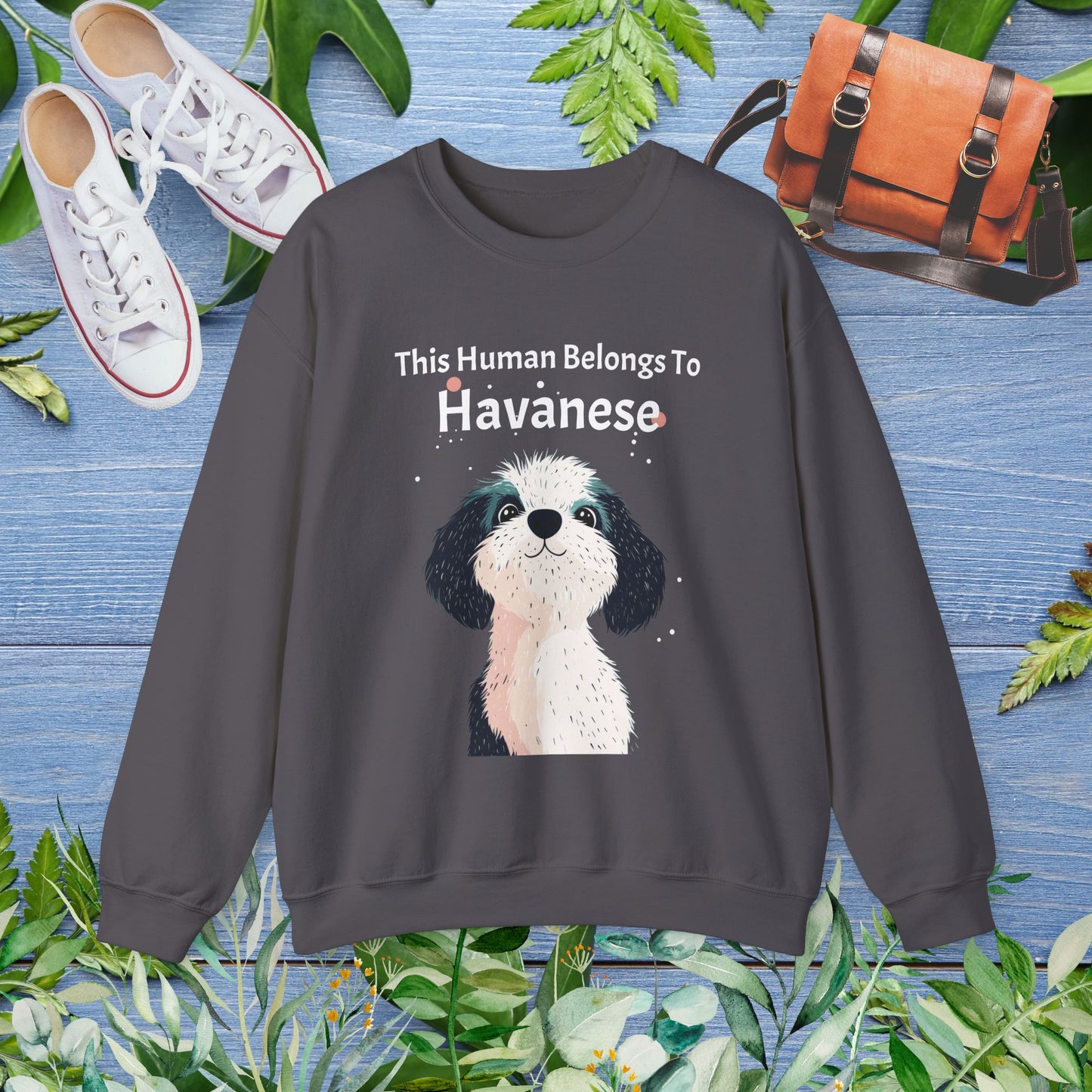 This Human Belongs To Havanese Unisex Sweatshirt - furevermama