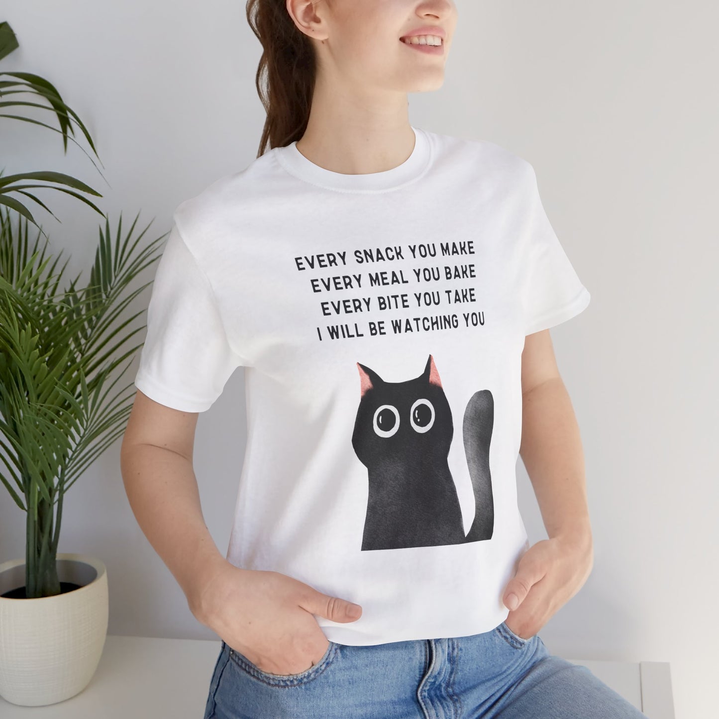 I Will be Watching You Cat Graphic Unisex T-Shirt - furevermama