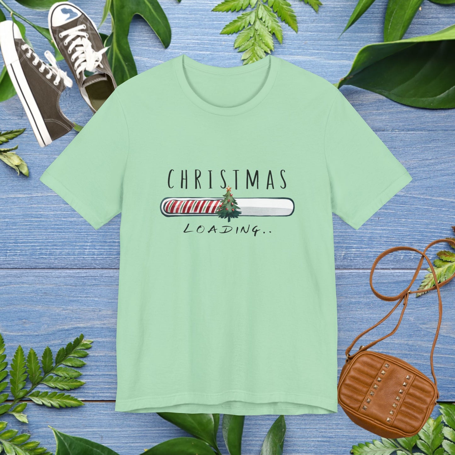 Christmas Is Loading Short Sleeve T-Shirt - furevermama