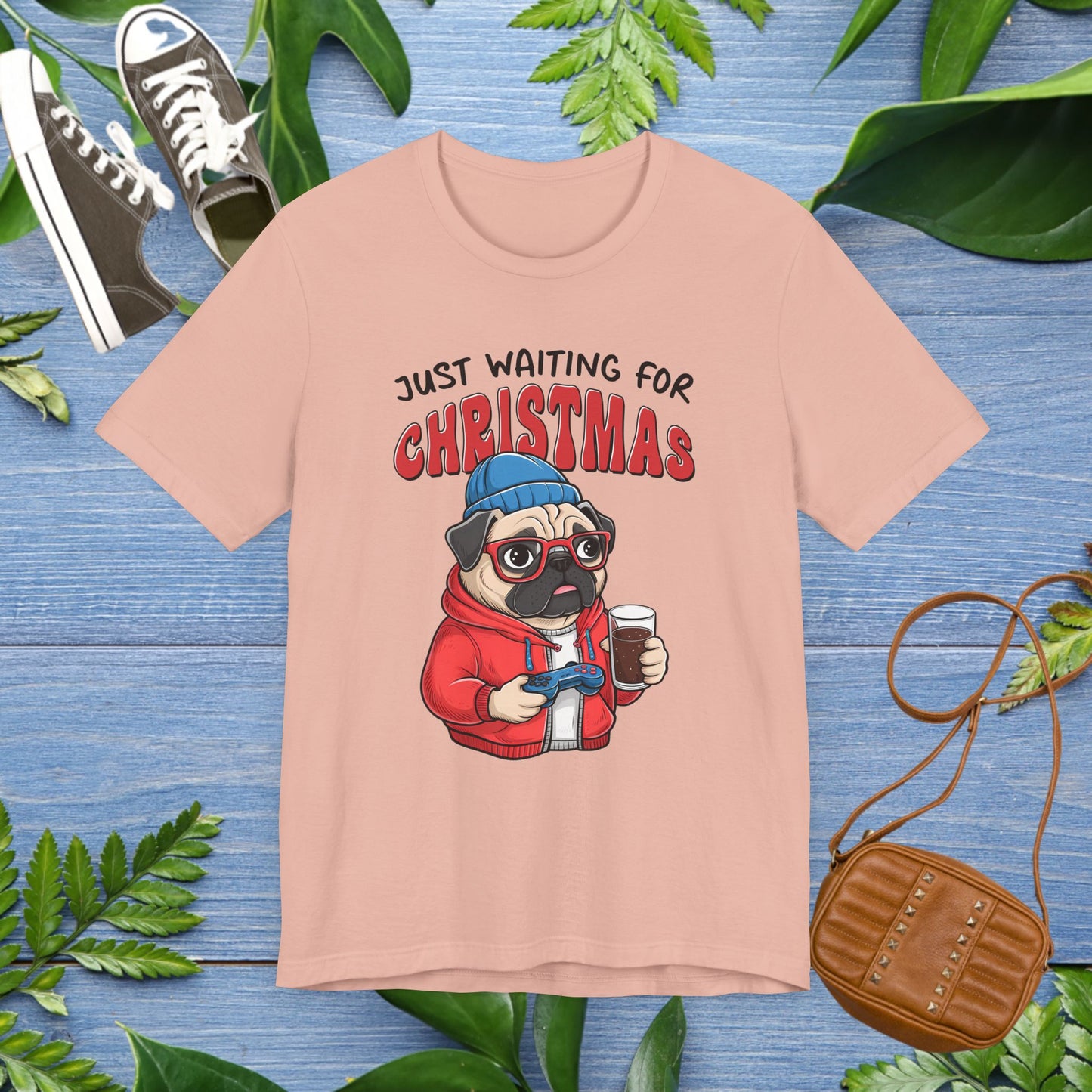 Just Waiting For Christmas, Bulldog Jersey Tee - furevermama