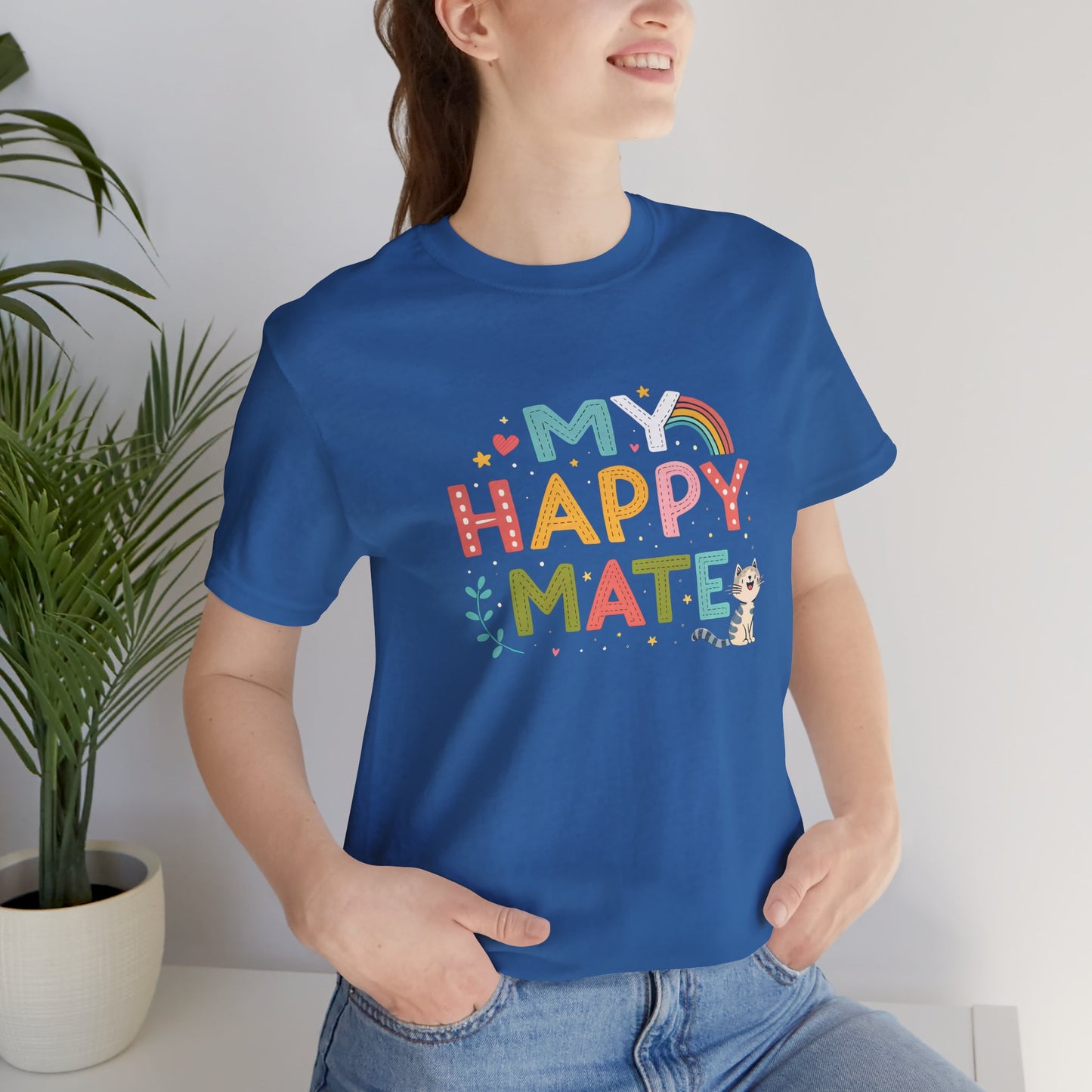My Happy Mate Cat Graphic T-Shirt - furevermama