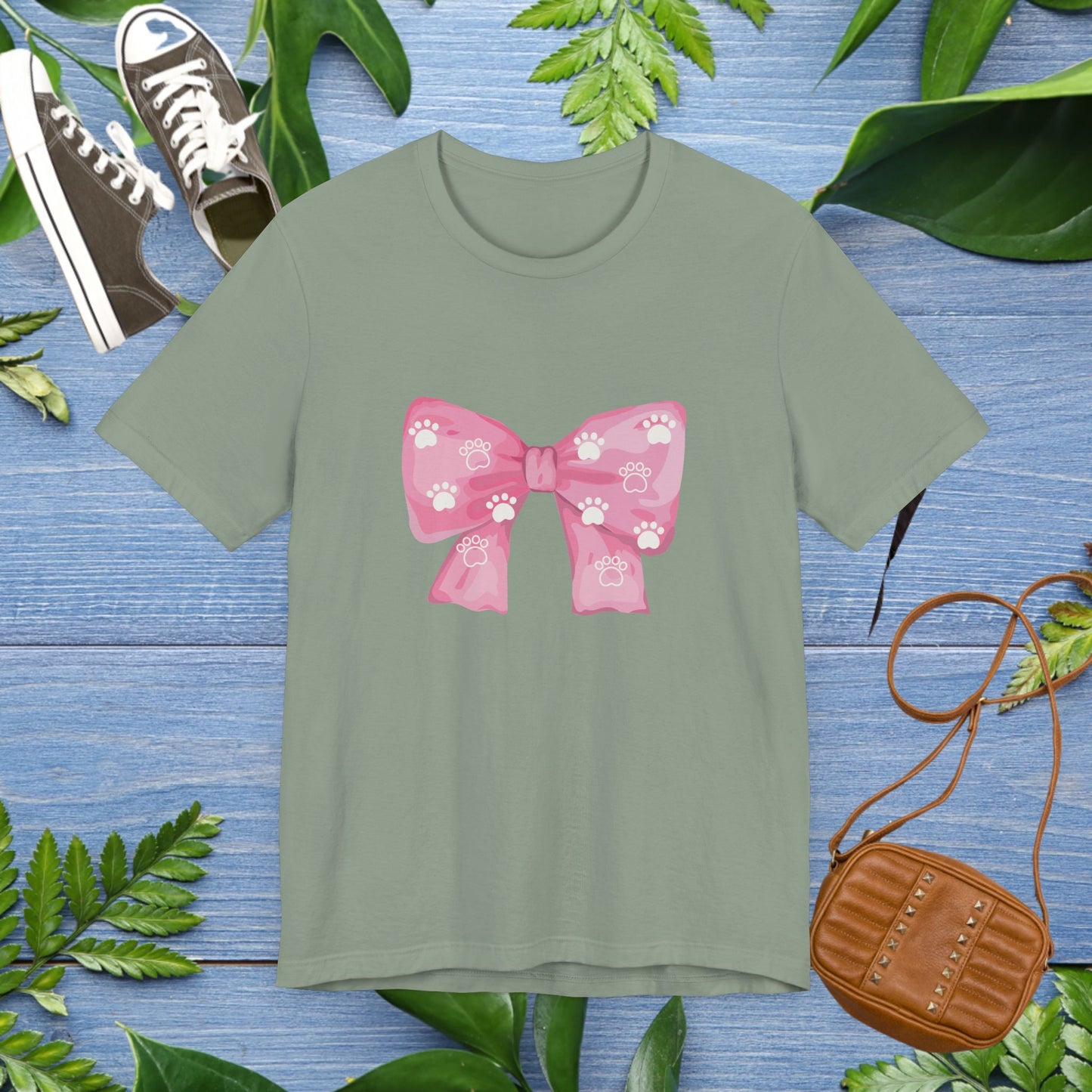 Pawprint Ribbon Tee Shirt - furevermama