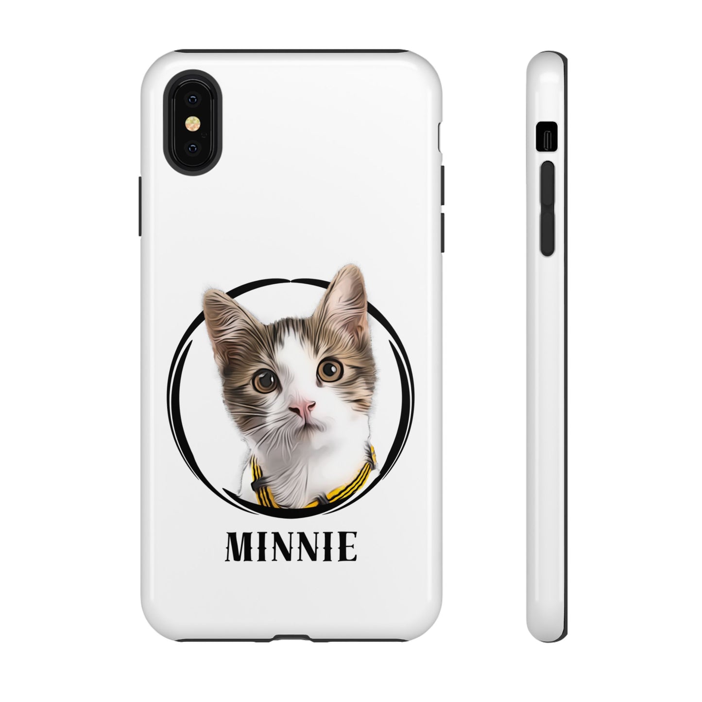 Custom Pet Portrait In Circle Phone Case - furevermama