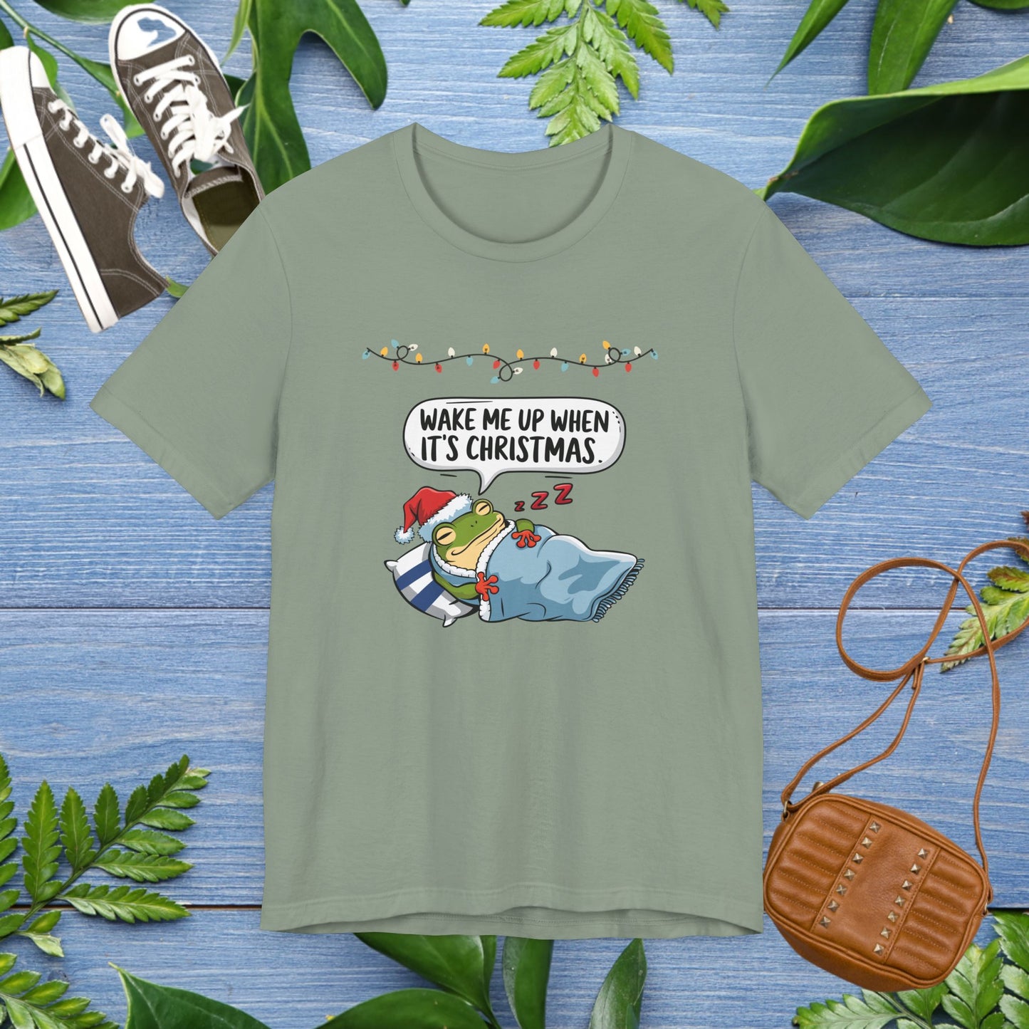 Wake Me Up When It's Christmas, Froggy Jersey T-Shirt - furevermama