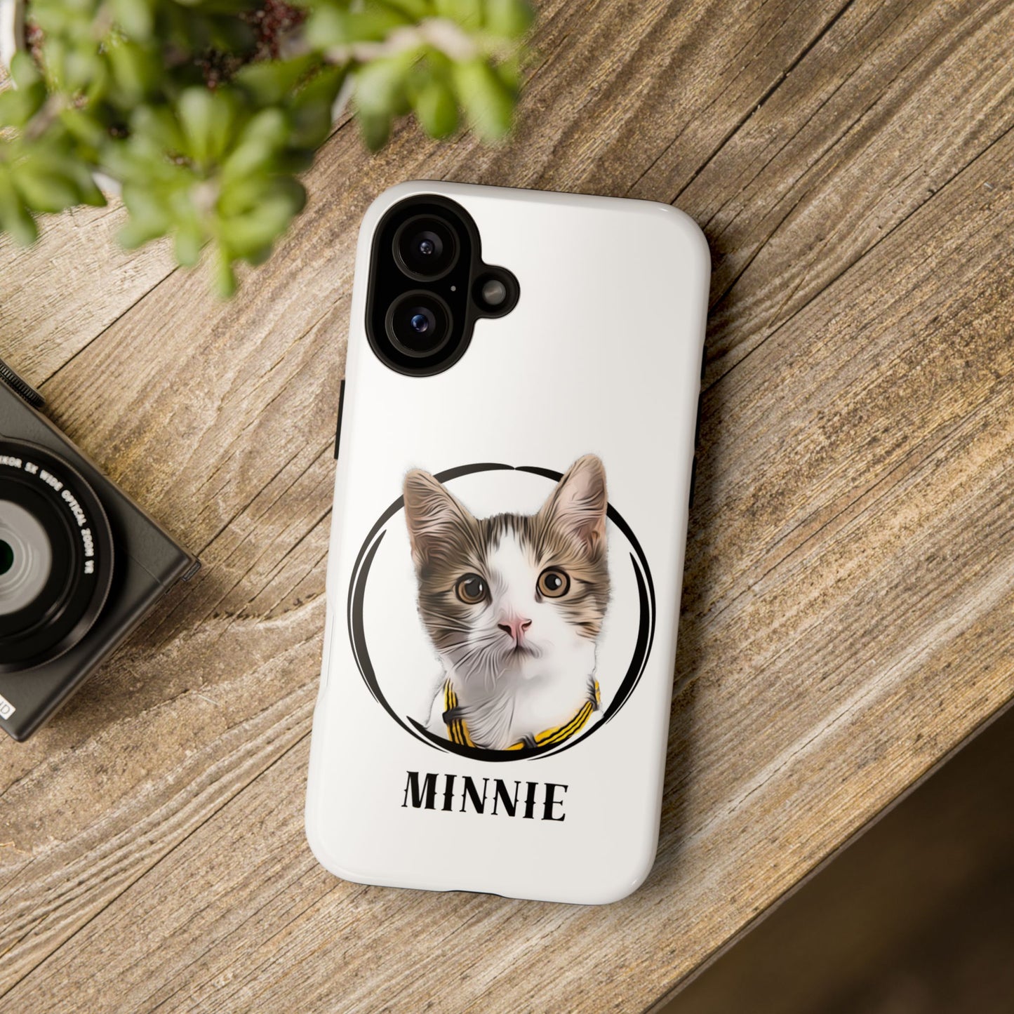 Custom Pet Portrait In Circle Phone Case - furevermama