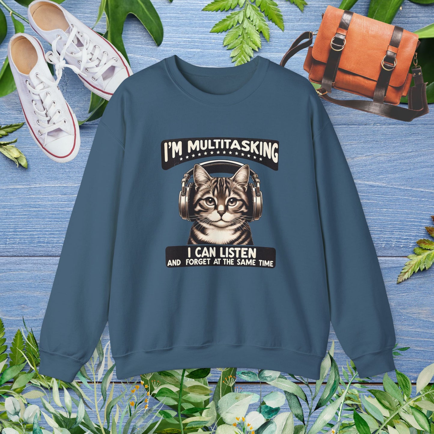 Multitasking Cat Unisex Sweatshirt - furevermama