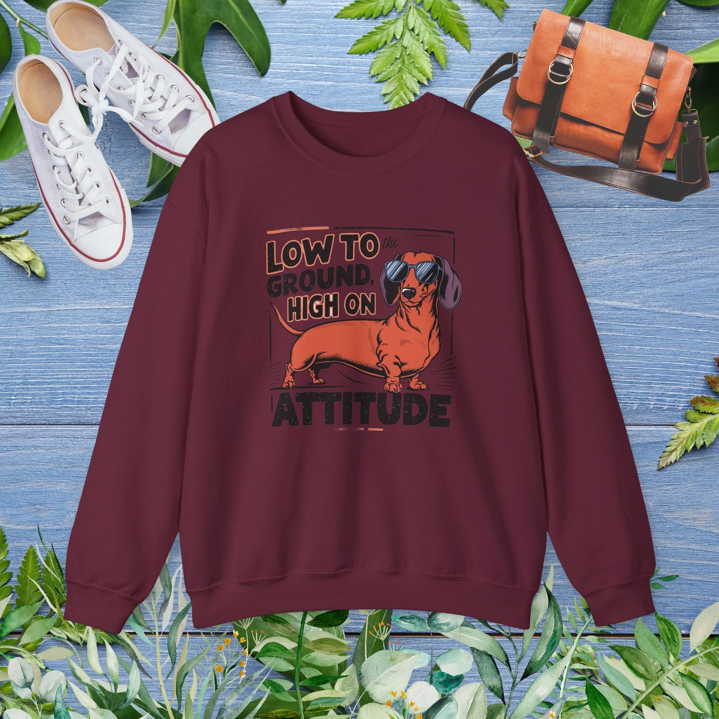 Dachshund Attitude Crewneck Sweatshirt - furevermama