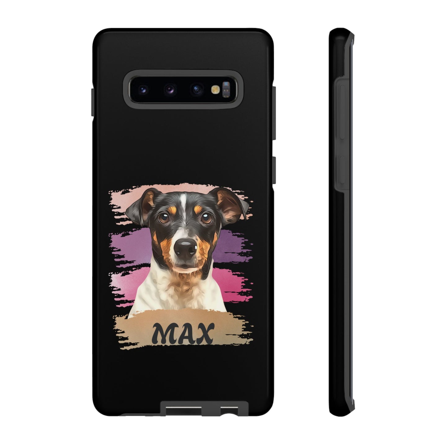 Custom Pet Portrait Phone Case, Pink Brush Edition - furevermama