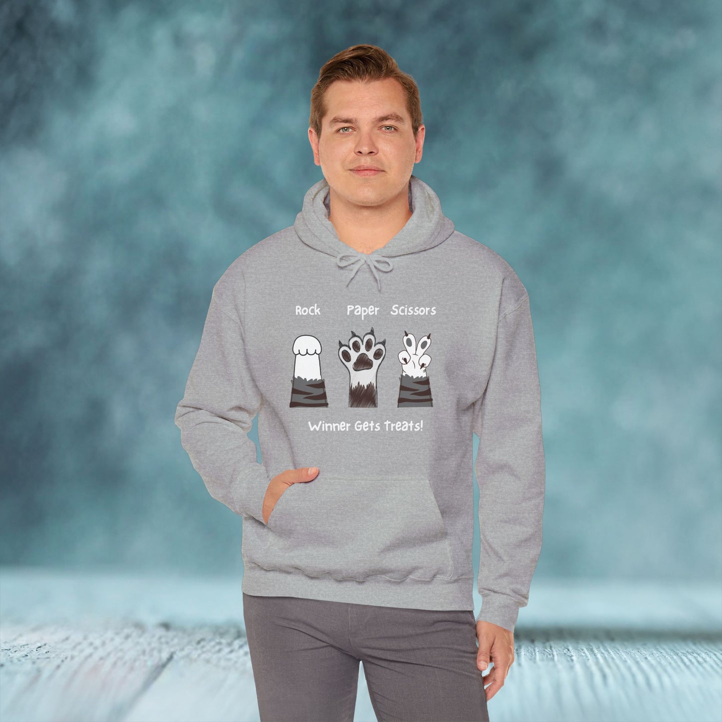Paw's Paper Rock Scissors Unisex Hoodie - furevermama