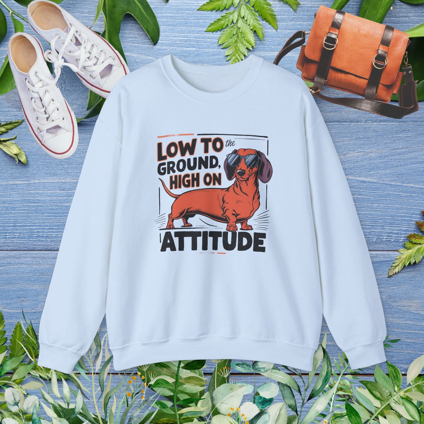Dachshund Attitude Crewneck Sweatshirt - furevermama