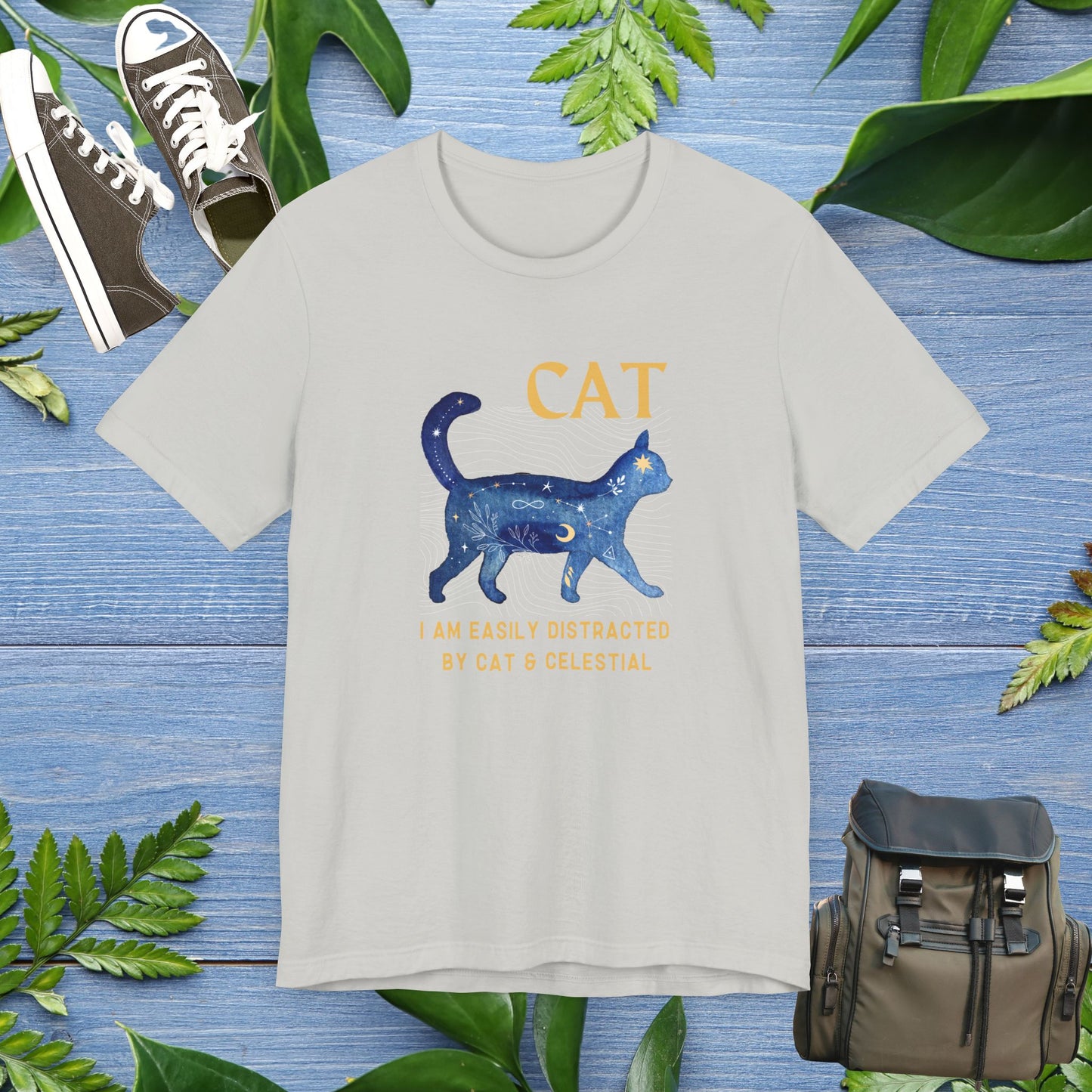 Cat and Celestial T-Shirt - furevermama