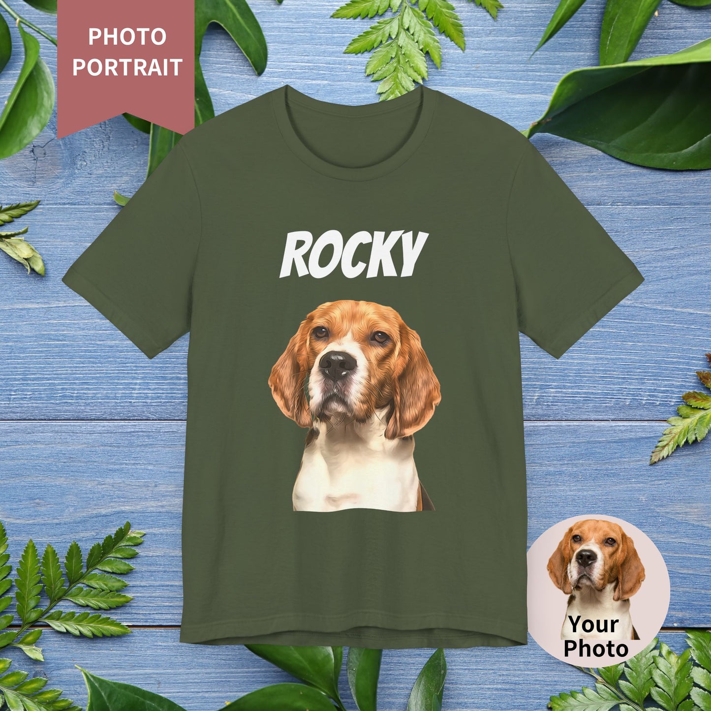 Custom Pet Portrait Unisex T-Shirt - furevermama