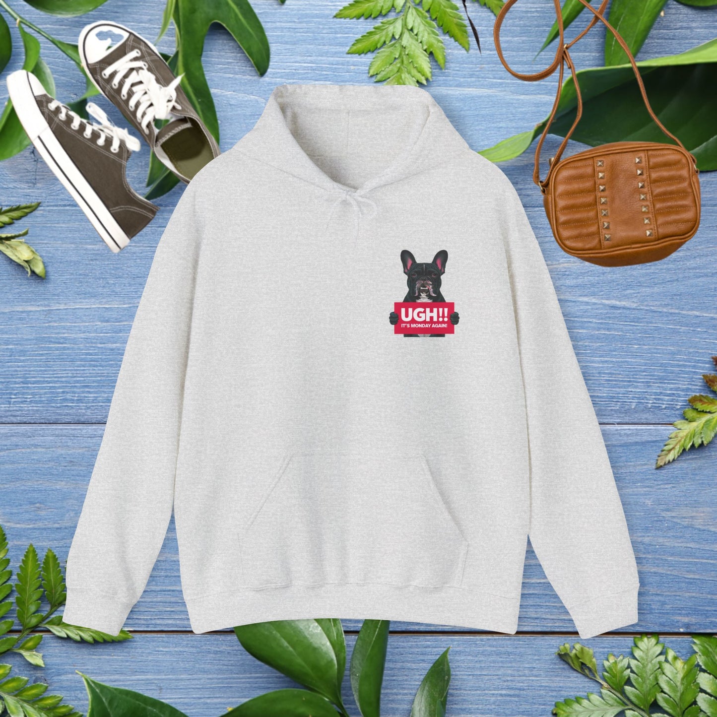 It Is Monday Again Bulldog Hoodie - furevermama
