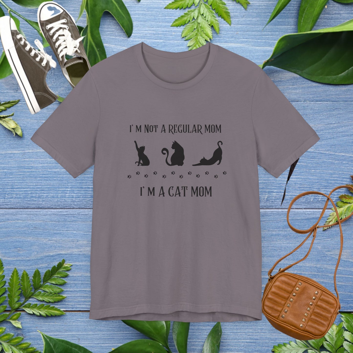 Cat Mom Unisex Tee - I Am not a Regular Mom Design - furevermama