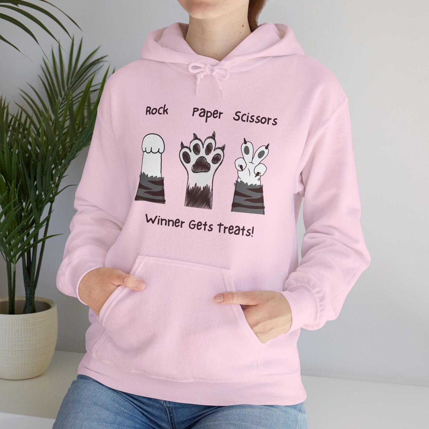 Paw's Paper Rock Scissors Unisex Hoodie - furevermama