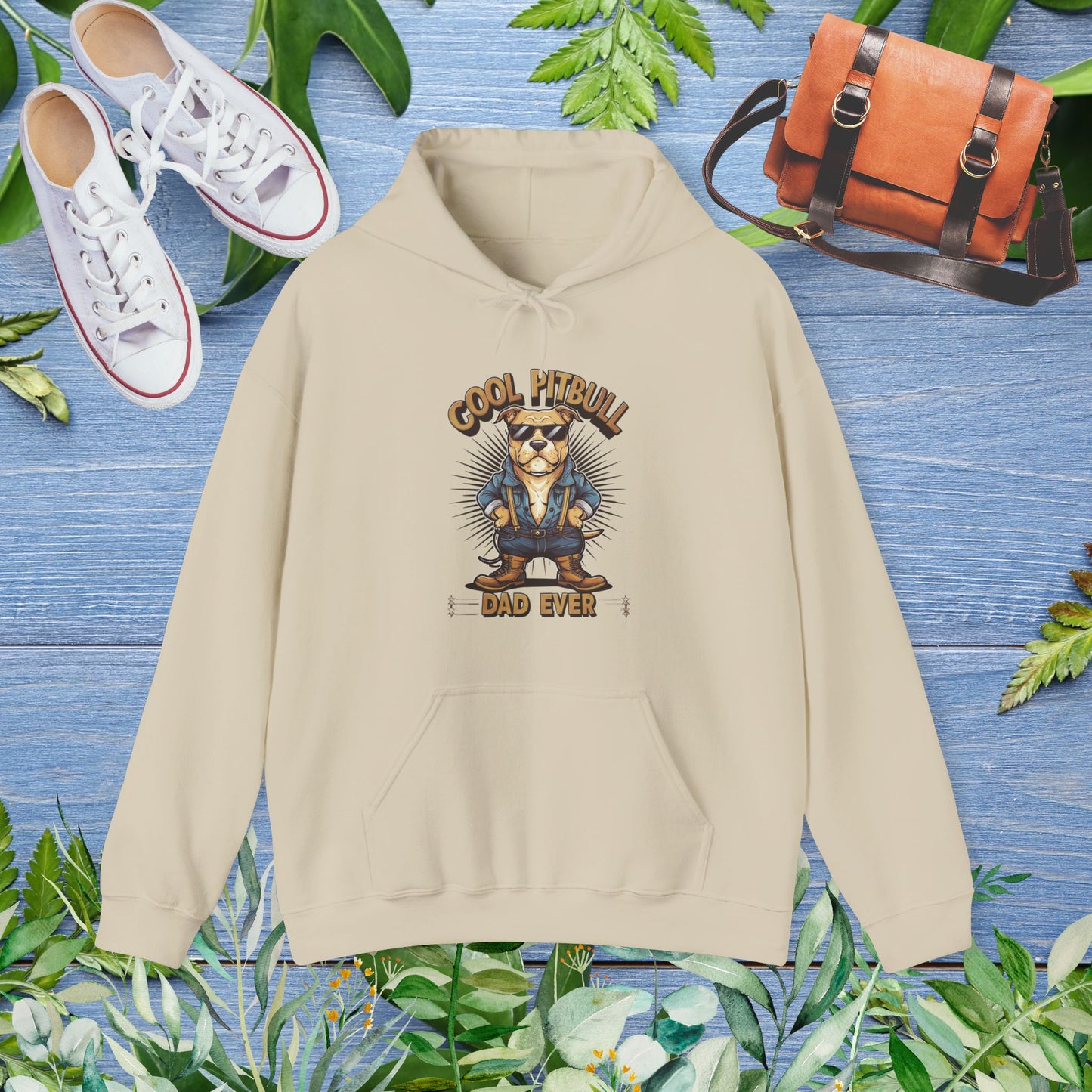 Cool Pitbull Dad Hoodie - furevermama