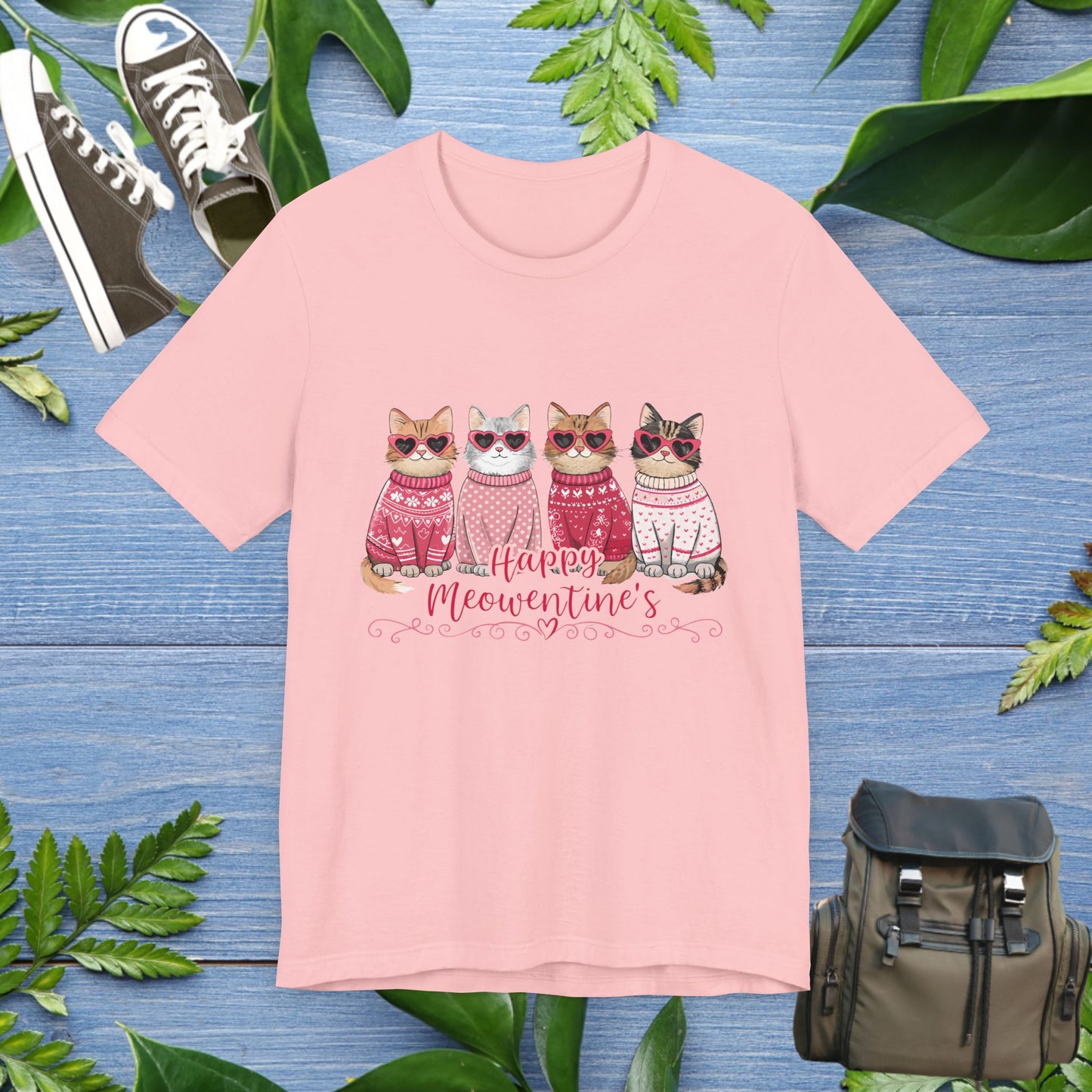 Happy Meowentine's Unisex T-Shirt - furevermama