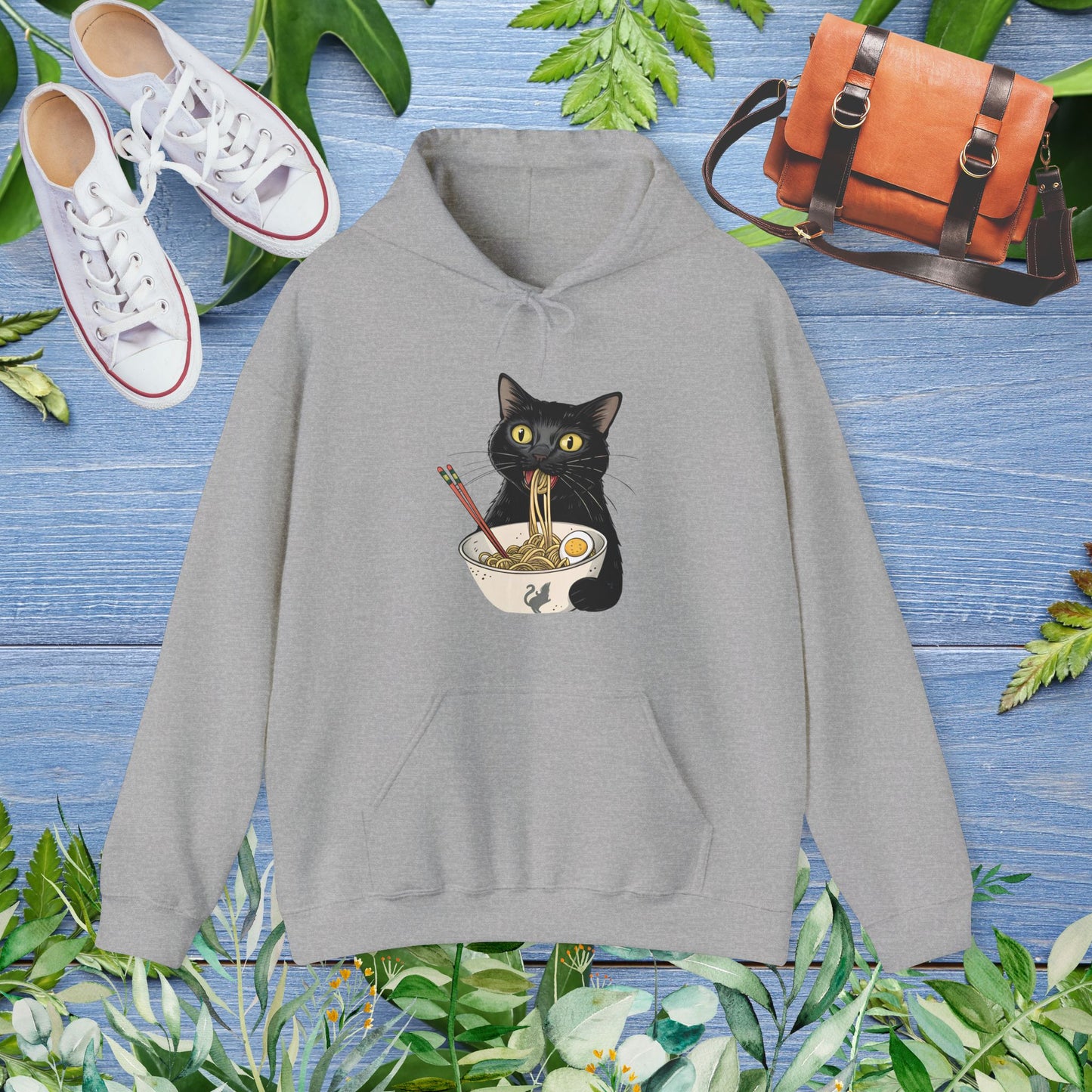 Cat Eating My Ramen Unisex Hoodie - furevermama