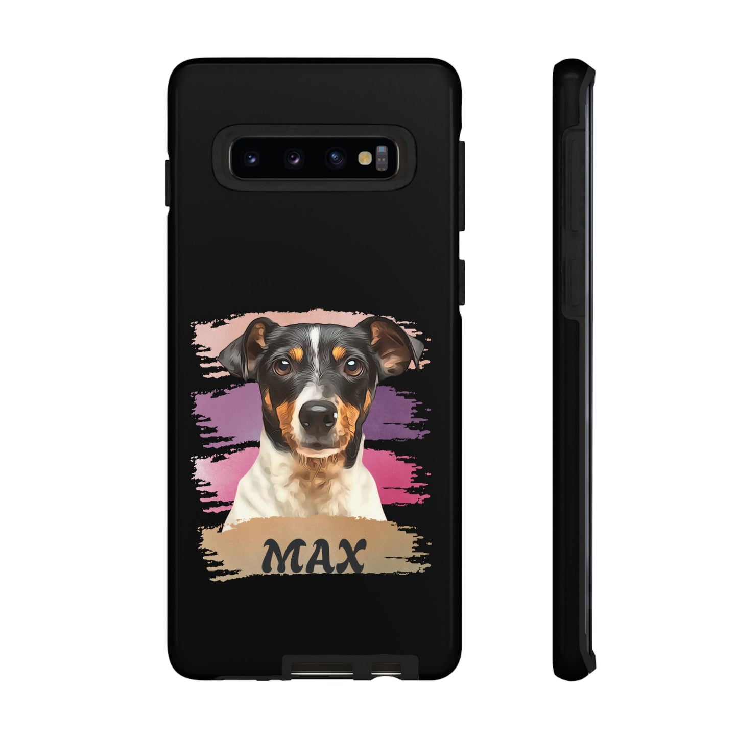 Custom Pet Portrait Phone Case, Pink Brush Edition - furevermama