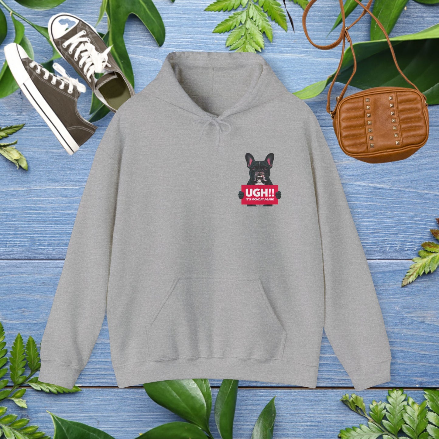 It Is Monday Again Bulldog Hoodie - furevermama