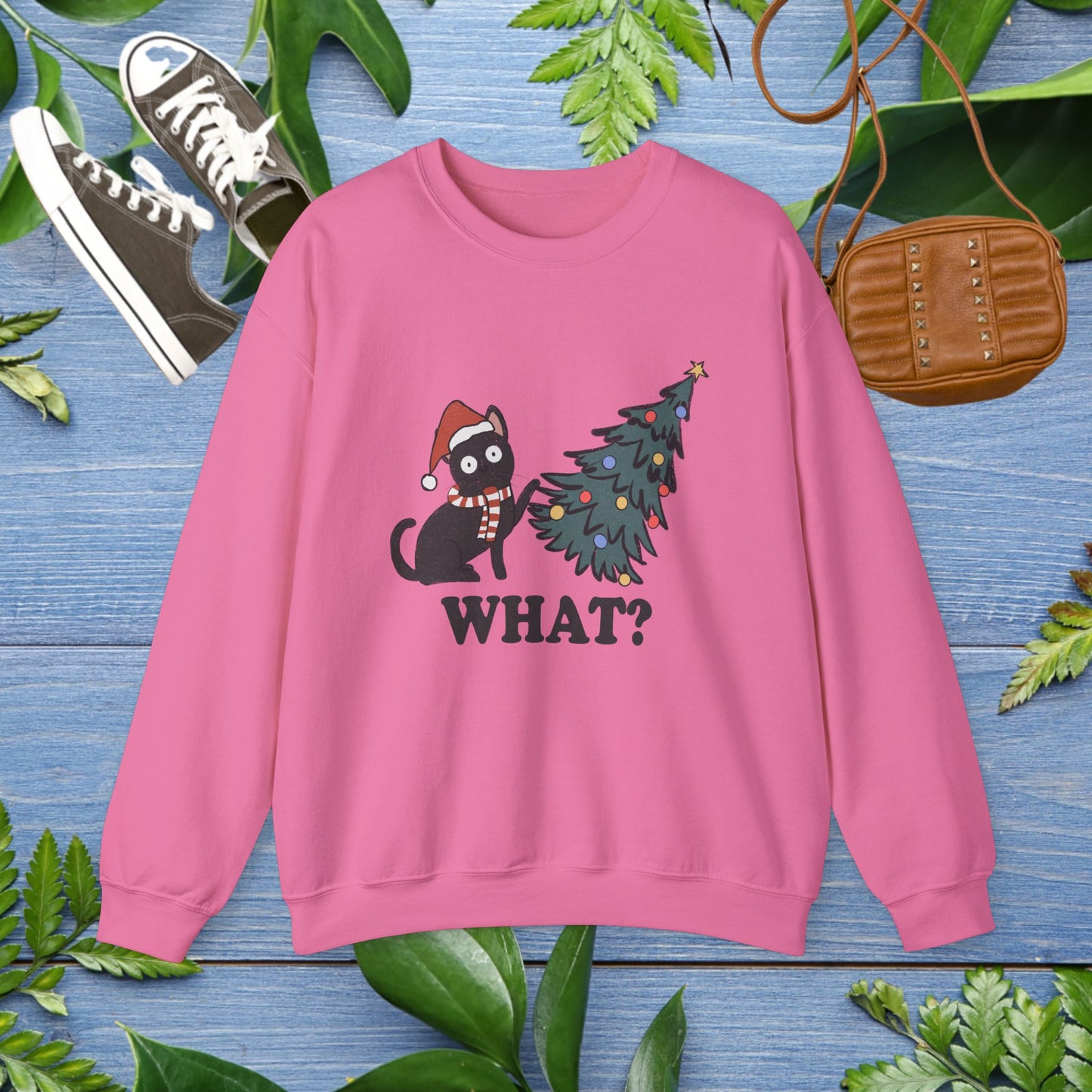 Naughty Cat Christmas Unisex Sweatshirt - furevermama