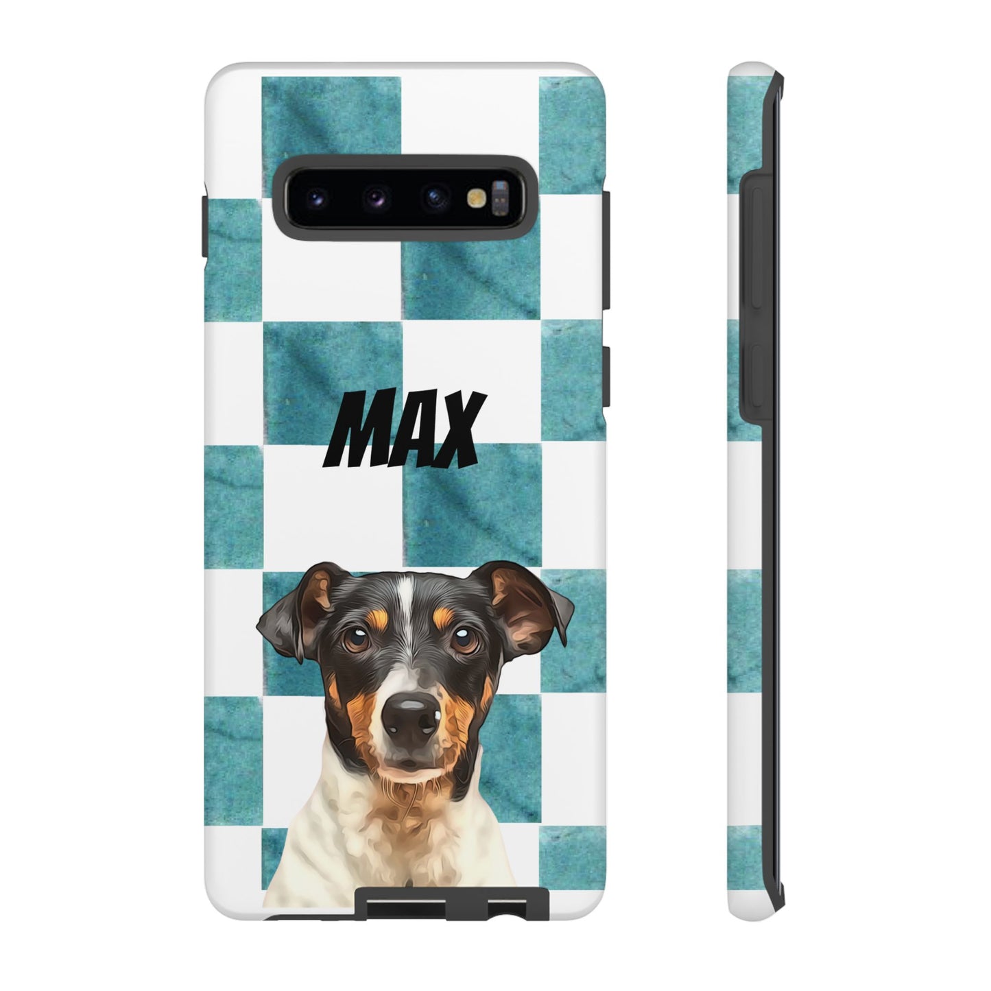 Custom Pet Portrait Phone Case, Checker Edition - furevermama