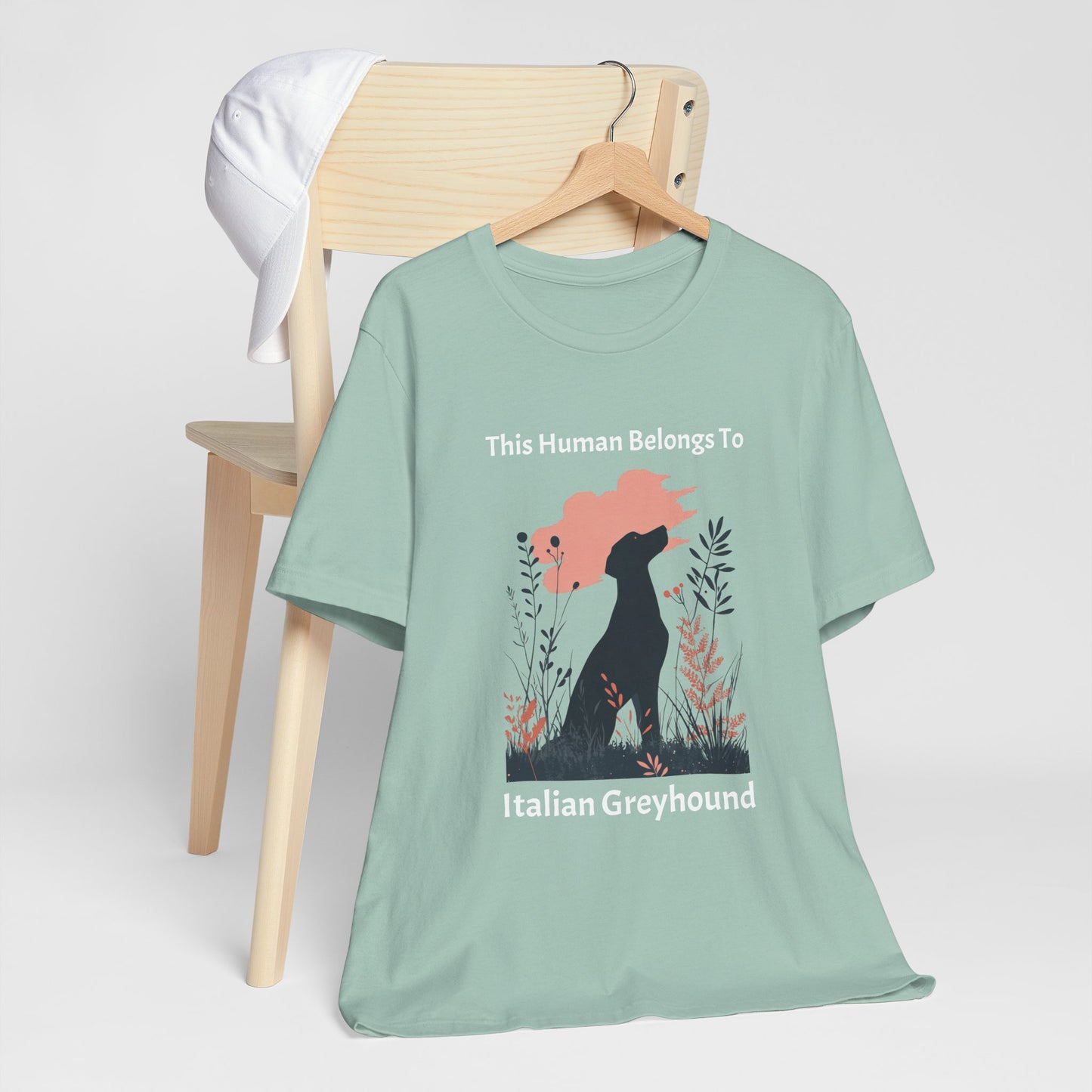 This Human Belongs To Italian Greyhound Jersey Tee - furevermama
