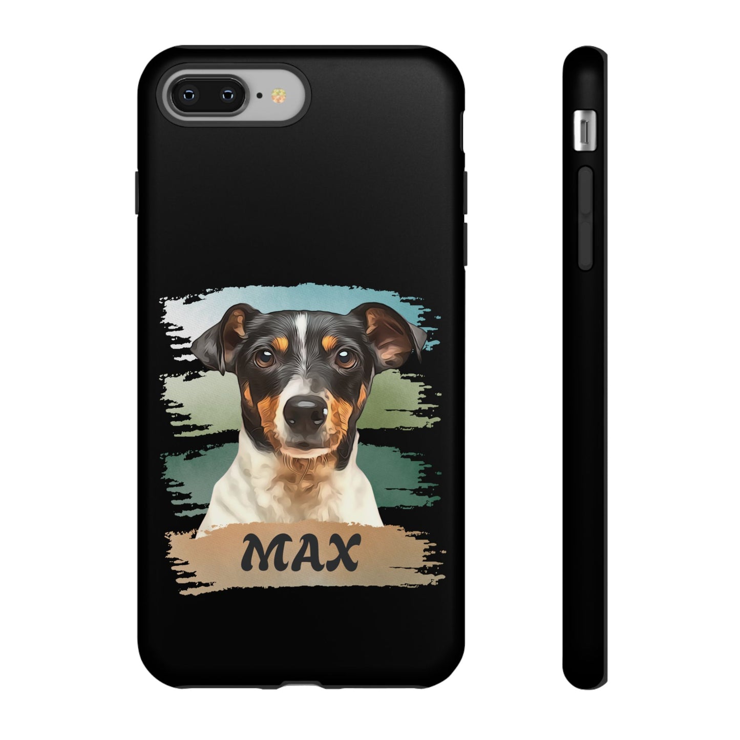 Custom Pet Portrait Phone Case, Green Brush Edition - furevermama