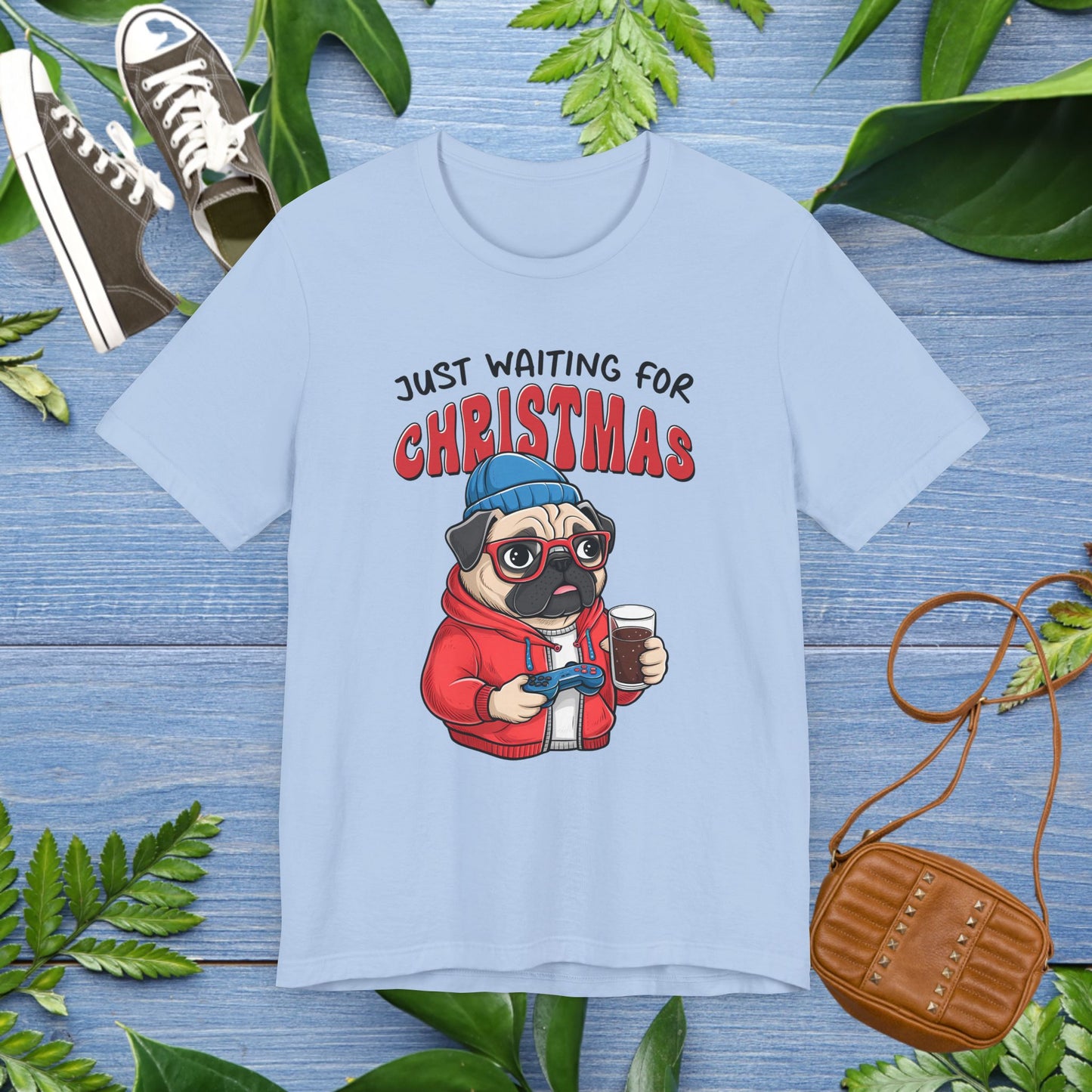 Just Waiting For Christmas, Bulldog Jersey Tee - furevermama