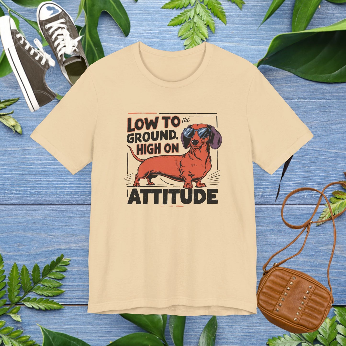 Dachshund Tee - 'Low To Ground High On Attitude' Unisex T-Shirt - furevermama