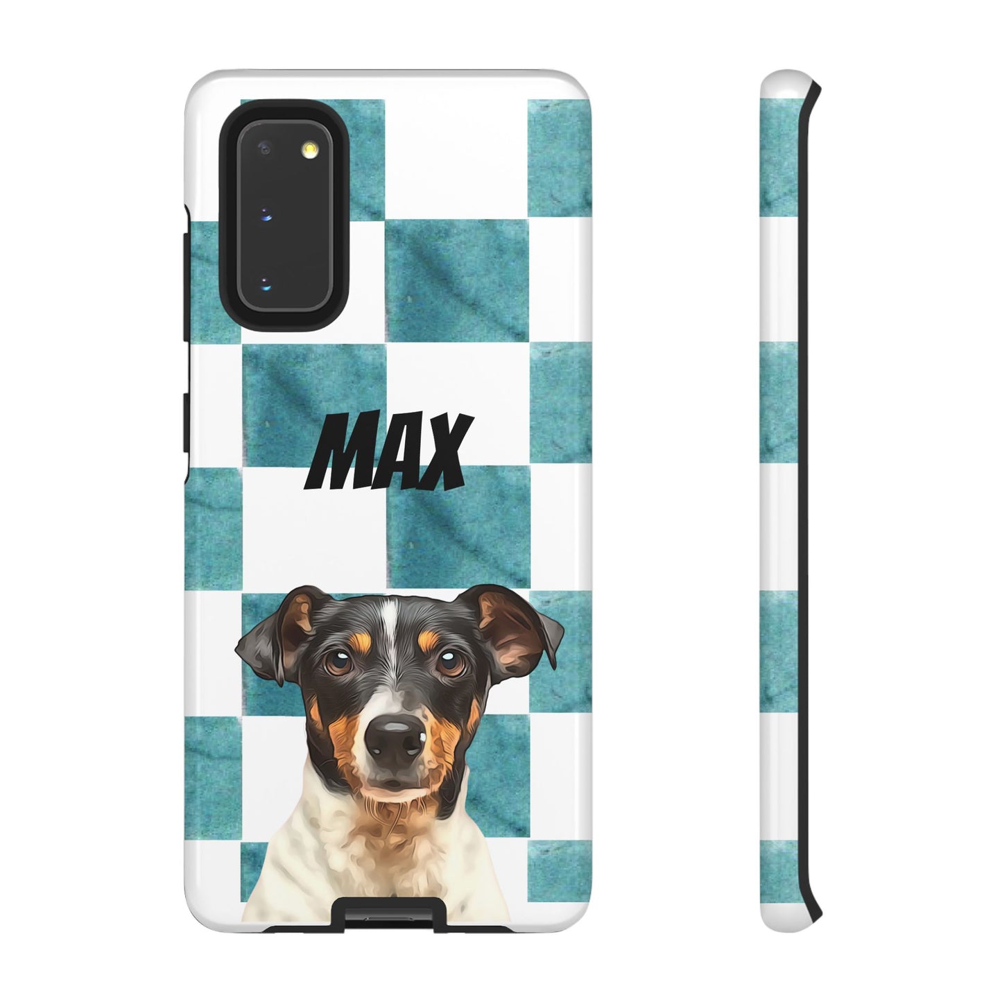 Custom Pet Portrait Phone Case, Checker Edition - furevermama