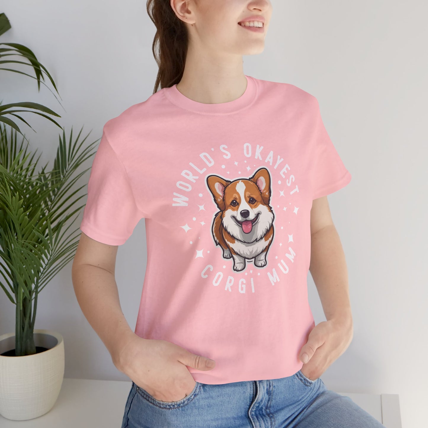 World's Okayest Corgi Mum Unisex T-Shirt - furevermama