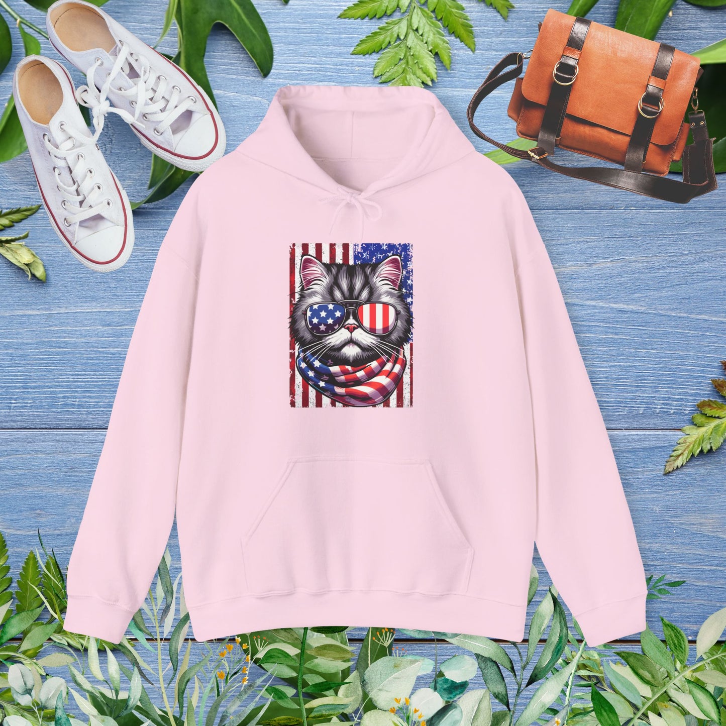 Patriotic Cat Hoodie - furevermama