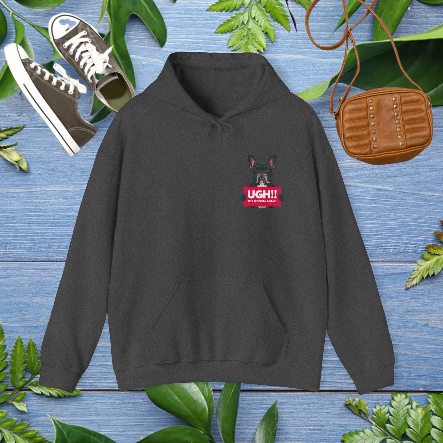 It Is Monday Again Bulldog Hoodie - furevermama
