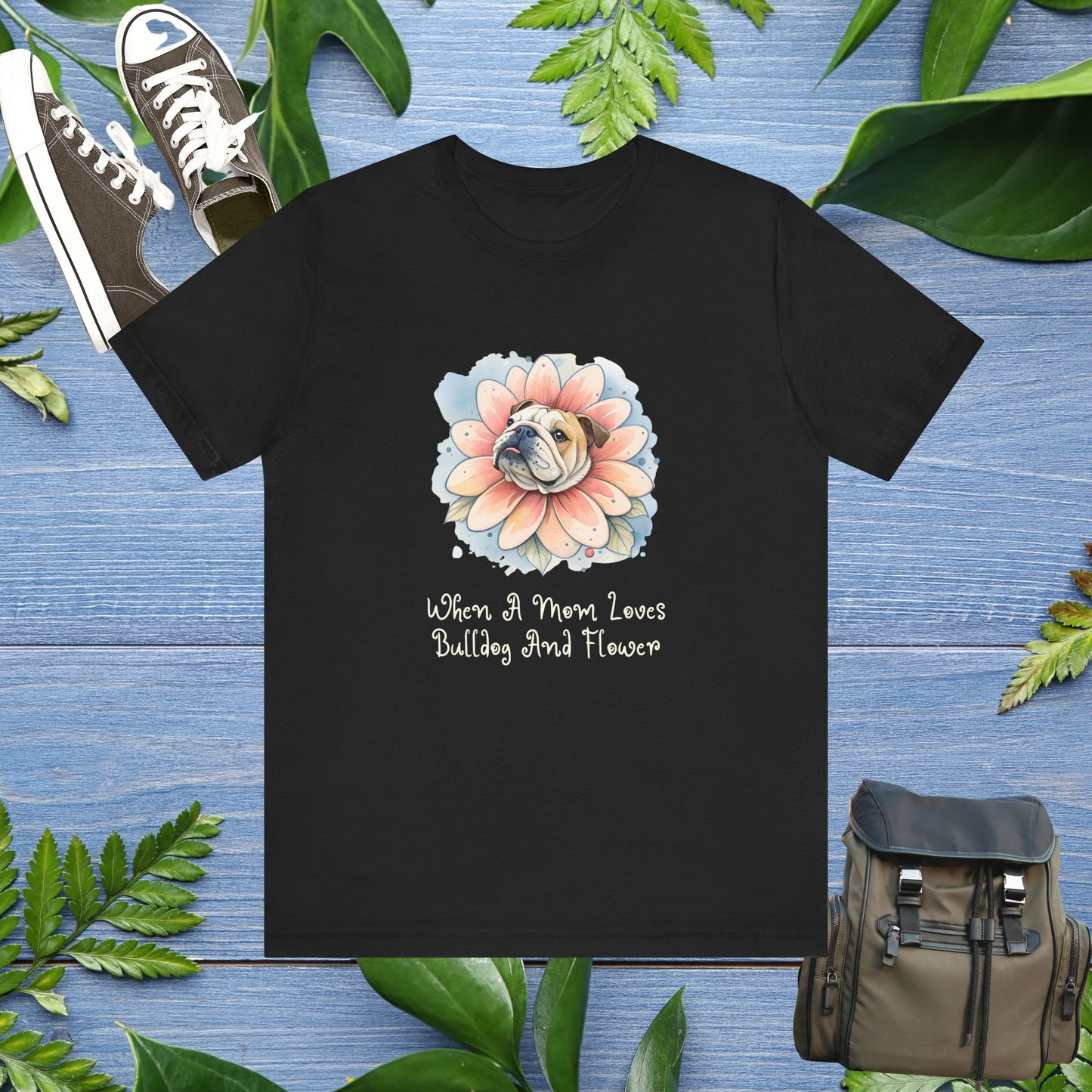 Bulldog Flower T-Shirt - furevermama